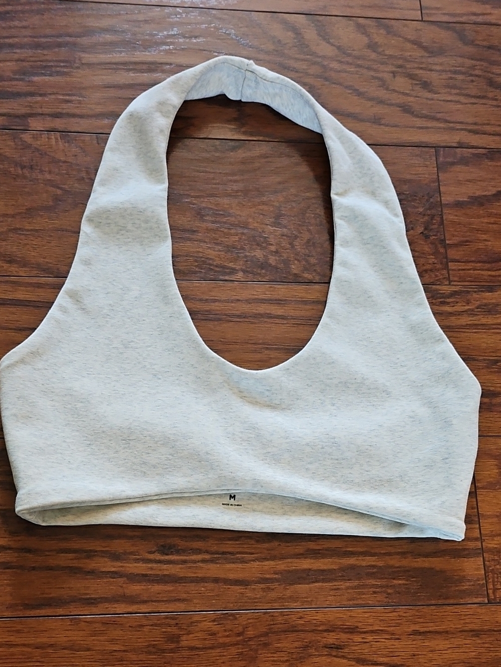 Pac 1980 Halter Style Sports Bra Size Medium Heather Grey